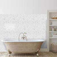 Pegatina De Pared 3D Falsa Drip Tile Autoadhesiva Kuujojo Para Cocina Sala De Estar Y Baño Fácil De Quitar Tamaño 12x12 Pulgadas - details 22