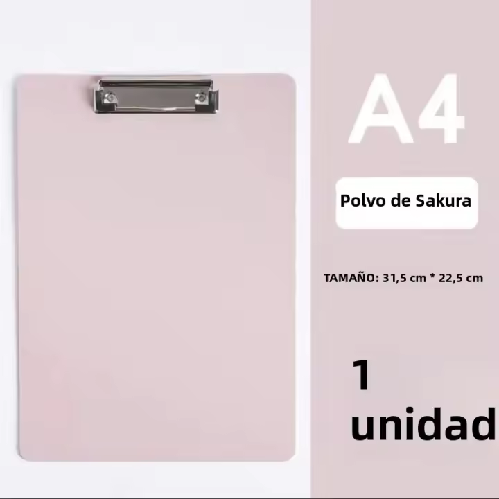 Plywood De Colores Caramelo Kawaii Para Oficina A4/A5 Fondo Escrito Con Espuma PP Gruesa Tablero De Prueba Para Estudiantes Suministros De Escritorio - 1