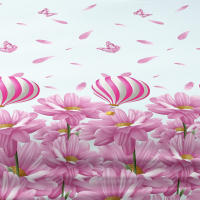 Sábana Ajustada Moderna Y Sencilla Con Diseño De Flores Y Globos En Acabado Mate Cobertura De Cama Sin Almohadillas Incluidas - details 6