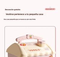 Caja De Ahorro Para Niños En Forma De Casa Capacidad Grande Plástico Creativo Dibujos Animados Caja De Dinero Pequeña Para Niños - details 3