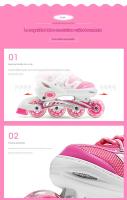 Patines en línea ajustables para niños con Rueda - details 2