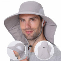 Gorro De Safari Ajustable Para Hombres Y Mujeres Protección UV 50+ Con Pico Para El Cuello Y Sombrilla Para Exterior Respirable Para Pesca Y Senderismo - details 18