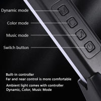 Lámpara LED RGBIC 30cm Pack De 2 Decoración De Habitación Luz De Ambiente Para TV PC Juego De Gaming Control Remoto Dimmer - details 6