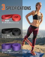 Bandas de tracción para entrenamiento de fuerza Fitness Pilates Yoga Stretch Toning Bandas de trazado Incluye Ancl de Puerta - details 1