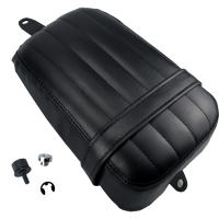 Almohadilla De Asiento Trasero Para Motocicleta Piel De Cuero Para Harley Davidson Softail Estándar FXST Street Bob 114 FXBBS 18-24 Negro Impermeable Fácil Instalación Clase Superior - details 2