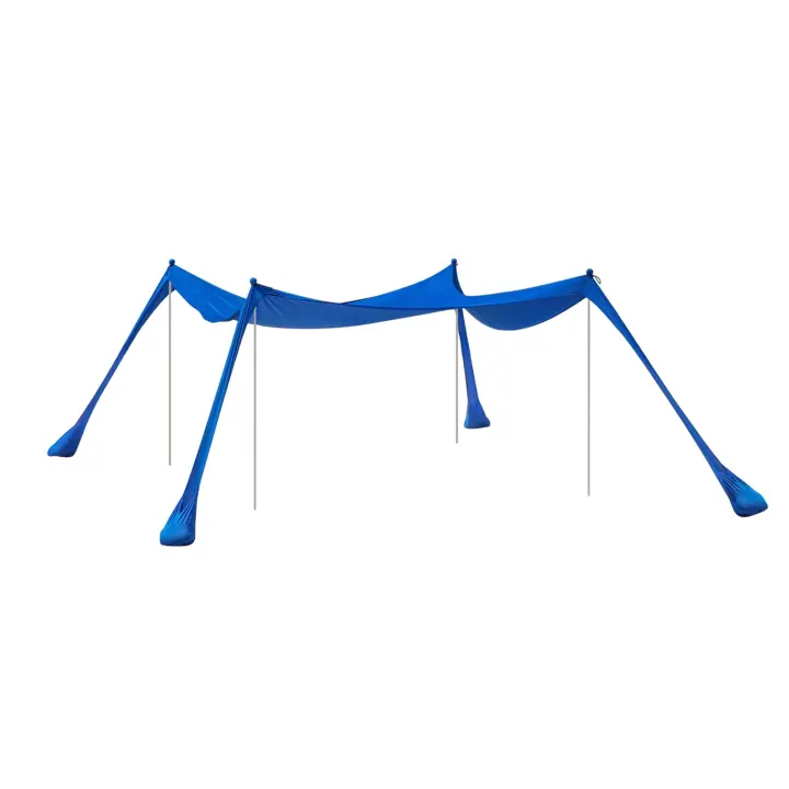 SoBuy Tienda de Playa Lycra Carpas para Playa con Anclas de Bolsa de Arena para Picnic en la Playa Pesca Camping 400 x 400 x 200 cm OZT02-DB ES - 1