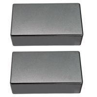 Cubierta De Bobina De Guitarra Eléctrica Cerrada Duradera 2 PCS Para Instrumentos De Cordas Reemplazo Negro - details 0