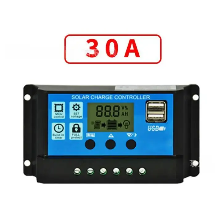 Kit De Placa Solar 40W 12V/18V Con Controlador 10A-100A Para Teléfono RV Coche Caravana Camping Externo Batería Material De Silicio Crystallino IP65 Resistente Al Agua - 1