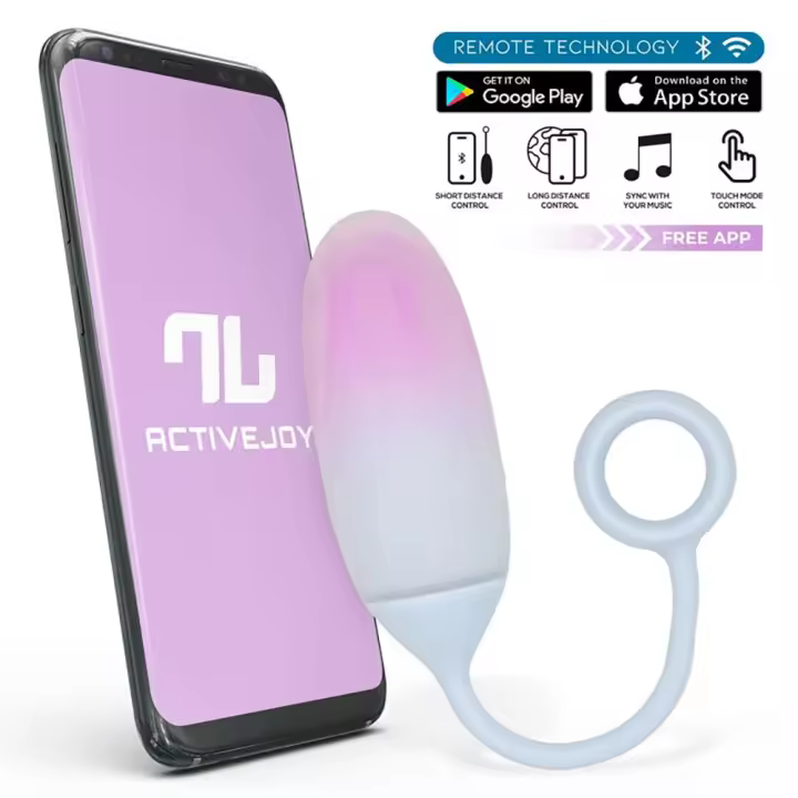 INTOYOU HUEVO VIBRADOR CON APP REMOTA SILICONA DOBLE CAPA DEGRADADO JUGUETES SEXUALES - 1