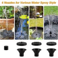 Fuente solar para Exterior de 1,5 W, Bomba de Agua solar, Bomba solar para Estanque con barería Y 4 Boquillas, solar para Fuente Bomba, mini Fuente flotante para Fuentes Decorativas de Estanque de Jardín - details 2