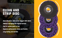 Discos De Estrás Polímero Para Limpieza Y Pintura Eliminador De Rusticidad Durable Para Motos Y Grindereos De Ángulo - details 0