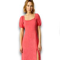 Vestido Tiffosi Jasmine Mujer | Largo Escote Rectangular Manga Corta Elástica | Abertura Espalda Poliéster - details 0