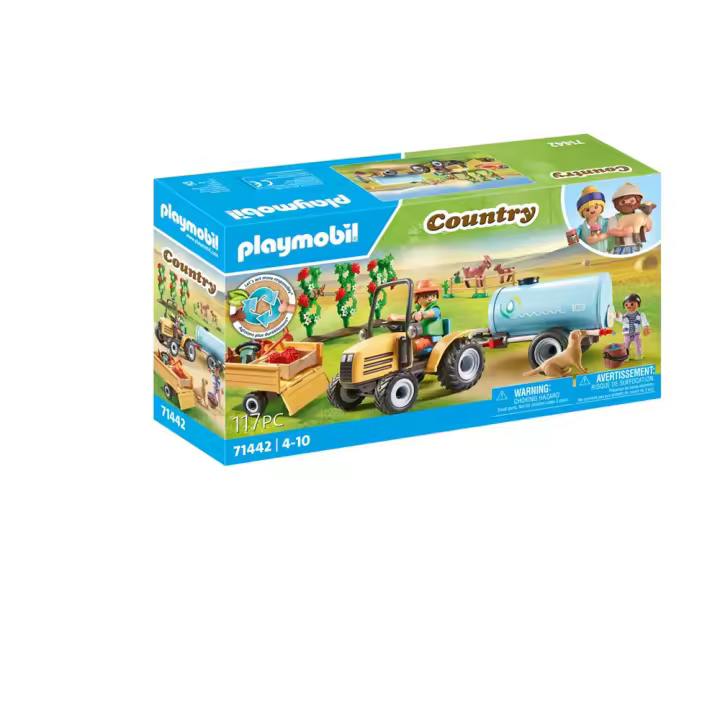 Tractor con tráiler y cisterna Playmobil (71442) - 1