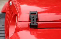 Cierre De Capó De Acero Sólido Para Jeep Wrangler JK Rubicon Sahara Sport 2007-2018 Negro Estilo Cromo Accesorios De Coche Instalación Con Tornillos - details 8