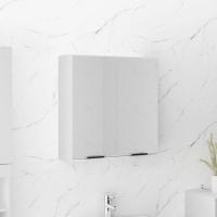 vidaXL Armario de baño con espejo color 64x20x67 cm en color Roble ahumado/Roble Sonoma/Marrón roble y más | almacenamiento funcional diseño moderno para baño dormitorio sala - details 3