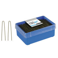 Caja 400 Horquillas Moño Negro/Bronce 65mm Eurostil - details 0