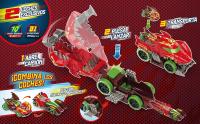 T-Racers Mix 'N Race Squad Launcher Dragon – Camión dragón que se transforma en lanzador. Incluye 2 vehículos T-Racers exclusivos. zona para lanzar vehículos y zona para transportar 2 vehículos - details 1