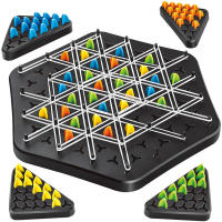 Juego De Tablero Territorio Captura Divertido Juego De Cadena Triangulo Geometría Ajedrez Puzzle Interacción Familiar Juguete Para Desarrollar Pensamiento Y Cooperación 2-4 Jugadores - details 7