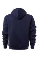 Sudadera con capucha y cremallera para hombre, chaqueta deportiva informal de talla grande, para otoño e invierno - details 21