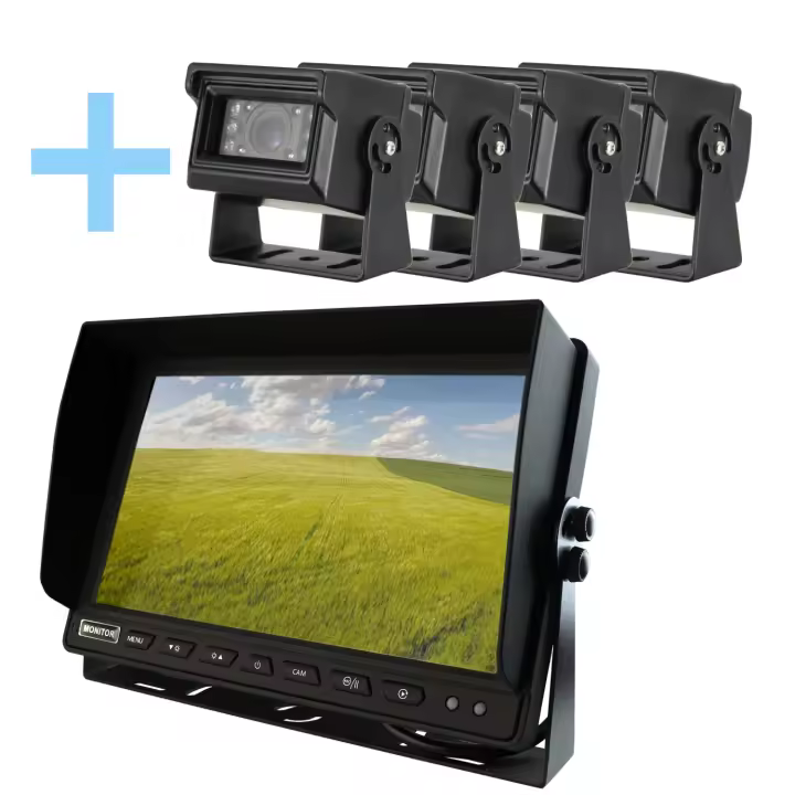 Kit de visión trasera Yatek, pantalla AHD de 10,1" + 4 cámaras 1080P para aparcar Yatek - 1