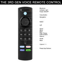 Control Remoto De Voz De Repuesto Para Fire Stick TV 3er Gen Smart TV Stick 4K MAX Lite Fire Cube Compatible Con Alexa - details 4