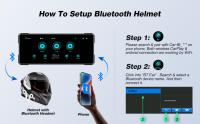 Navegación GPS Portátil Impermeable De 6.86 Pulgadas Para Motocicleta Con Touch Screen Wireless CarPlay Android Auto Siri Dual Bluetooth - details 7