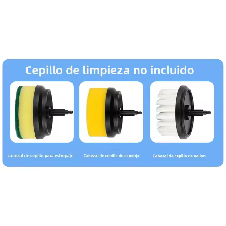 Cepillo De Limpieza Eléctrico Para Cocina Y Baño Cepillo De Lavado De Platos Recargable Inalámbrico USB Profesional Para Limpieza De Azulejos Y Lavabo - 1