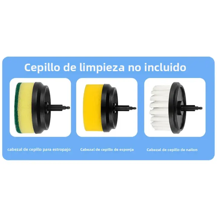 Cepillo De Limpieza Eléctrico Para Cocina Y Baño Cepillo De Lavado De Platos Recargable Inalámbrico USB Profesional Para Limpieza De Azulejos Y Lavabo - 1