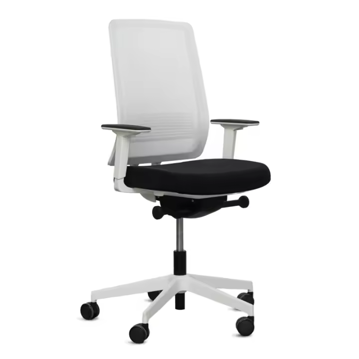 Silla Ergonómica Oficina Malla Blanca Luz de Ofita - 1