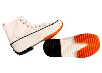 Everlyx - Zapatillas Bota Plataforma Mujer - Sneakers de Moda - Piel Sintética Blancas - FF828 - details 3
