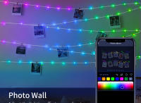 Luces LED Bluetooth WS2812B Dreamcolor RGBIC Addressable Para Fiesta Navidad Boda Decoración Guirnalda USB 5V Impermeable - details 11