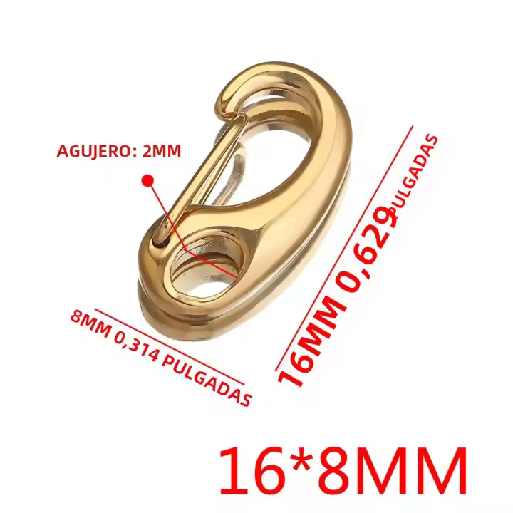 3Pcs Aros De Langosta De Acero Inoxidable Forma Redonda Para Colgantes Y Cadenas De Pulseras Y Collares Herramientas Para Fabricación De Joyas DIY - 1