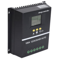 Controlador Solar Regulador De Placa Solar Con Pantalla LCD Iluminada 7 Modos Adaptativo Para Sistema De Luz 12V 24V 36V 48V - details 5