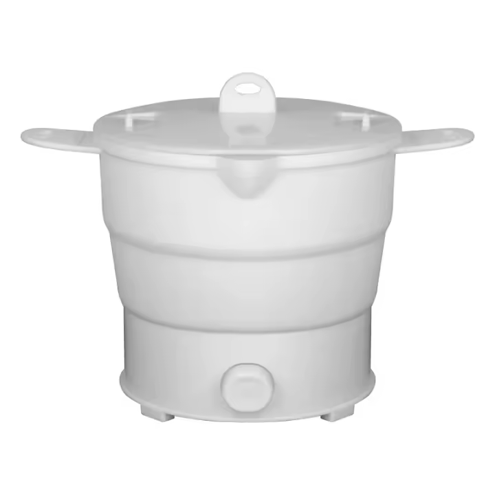 Olla Eléctrica Plegable Multifuncional Mini Para Cocinar Arroz Y Fideos Para Estudiantes Y Dormitorios Uso En Casa Y Viajes Potencia 800W - 1