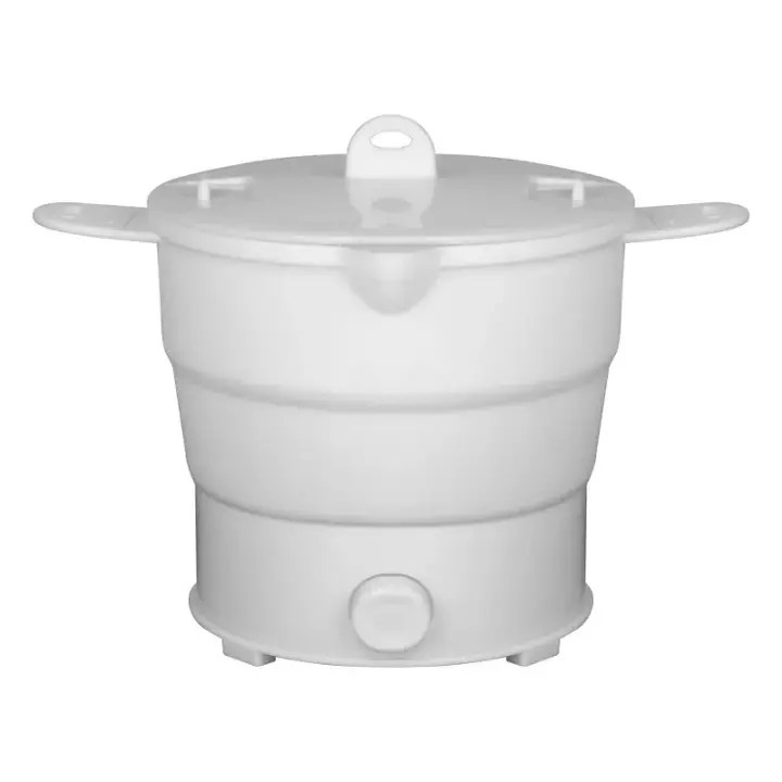 Olla Eléctrica Plegable Multifuncional Mini Para Cocinar Arroz Y Fideos Para Estudiantes Y Dormitorios Uso En Casa Y Viajes Potencia 800W - 1