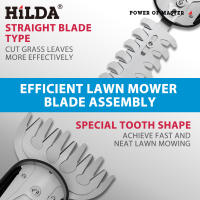 HILDA 2 En 1 Trimmer De Básculas Eléctrico Desbrozadora Sin Cable Para Jardín Herramienta De Poda Y Eliminación De Malezas Compatible Con Batería Makita 18V - details 3