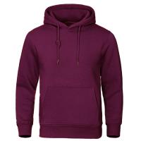 Sudadera De Fleece Para Hombre Otoño Invierno Color Sólido Casual Deportiva Estilo Callejero Abrigo Cálido Con Capucha Moda Escolar MOV - details 9