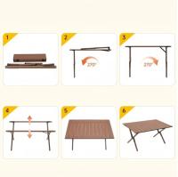 S7 STAR S7 STAR  Mesa Plegable Portátil Camping, Mesa Acampar de Aluminio Ligera Varios Tamaños, Mesa Transporte con Bolsa para Senderismo, Mesa Jardín Resistente al Aire Libre, Pesca, Picnic, Barbacoa, Actividades,Patio, Fiesta - details 5
