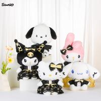 Muñeco De Peluche Sanrio Kuromi Cinnamoroll Hello Kitty My Melody Pochacco Serie Negra Cojín Regalo De Cumpleaños Para Niños Material Poliéster Relleno De Algodón PP - details 0