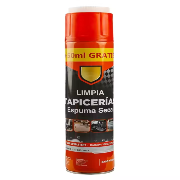 picolar El limpiador en espuma en aerosol puede limpiar interiores de automóviles, asientos, sofás, fundas de sillas, mesas y almohadillas para computadoras Limpia Tapicerias Espuma seca 600+50 ml - 1