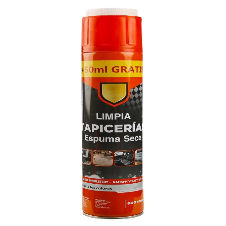 picolar El limpiador en espuma en aerosol puede limpiar interiores de automóviles, asientos, sofás, fundas de sillas, mesas y almohadillas para computadoras Limpia Tapicerias Espuma seca 600+50 ml - 1
