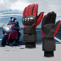 Guantes De Motocicleta Impermeables Y Térmicos Para Hombre Guantes De Conducción De Motocicleta Con Pantalla Táctil Guantes De Motocross De Invierno a Prueba De Viento - details 1
