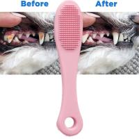 Cepillo De Dedo Para Perros Y Gatos De Silicona Suave Herramienta De Limpieza De Nariz Y Dientes Producto Para Mascotas Suministros Para Perros - details 6