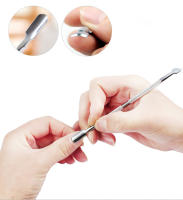 Herramienta De Cuidado De Uñas 4pcs/Lot Acero Inoxidable Eliminador De Cutícula Doble Cara Para Pies Muertos Manicura - details 5