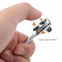 Llave De Eje Rápido Mini Doble Final Con Juego De Destornilladores Y Torque Hexagonal Herramienta De Desmontaje Mano - details 4