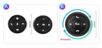 Junsun Tech Botón universal inalámbrico de control en el volante para Autoradio Android, controlador de 10 funciones clave con luz LED - details 0