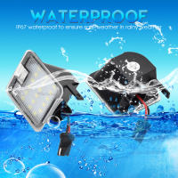Luz De Puddle LED Para Lado Del Espejo Ford Focus MK3 MK2 Mondeo MKIV MKV Kuga C-Max Escape S-Max Luz Bicolor Amarillo Y Roja T10 Interface 12V - details 0