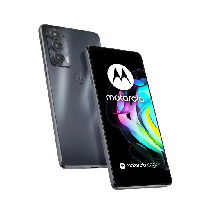 Motorola - Smartphone Edge 20 PAR00027PL con pantalla OLED de 6,7 pulgadas 144 Hz, 8 GB RAM y 128 GB almacenamiento 5G gris - 1