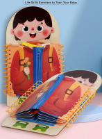 Libro De Juegos Sensoriales De Madera Para Niños Montessori Educación Temprana Tablero Multicapa Para Niños Actividades De Vestido Quiet Book Regalo Para Niños De 3-6 Años - details 11
