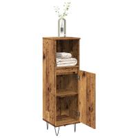 vidaXL Armario de baño madera contrachapada 30x30x100 cm en color Roble Sonoma/Madera antigua/Roble artisan y más | almacenamiento funcional diseño moderno para baño dormitorio sala - details 1